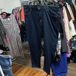 Michael Kors size 22W denim jeans with gold trim